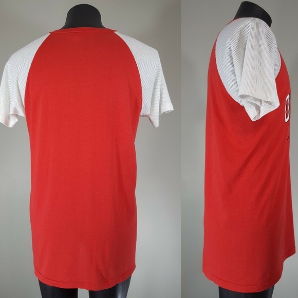 Vintage Ohio State University Buckeyes T Shirt XL 80s Champion Mesh Sleeve Tee - Picture 6 of 8